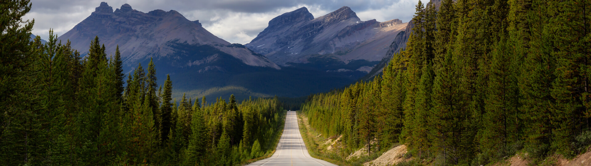 Scenic Road in the Canadian Rockies